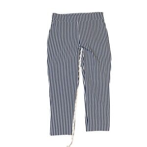 Verona Ladies Cropped Striped Blue Pants, 29 Waist, 23 Inseam, Pre-Owned